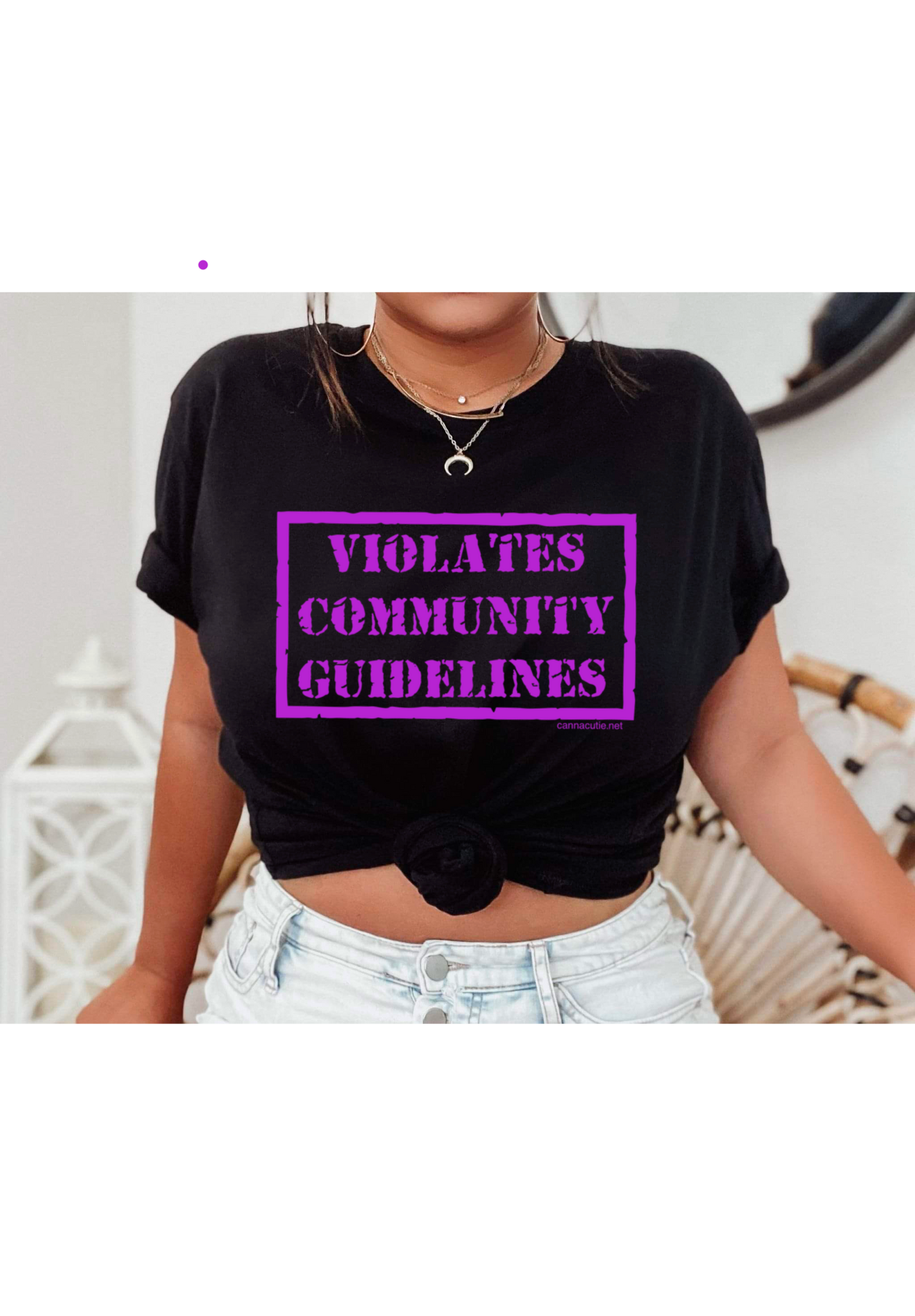 Violates Community Guidelines (Purple)