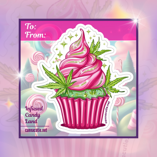 Candy Land Cupcake sticker sheet