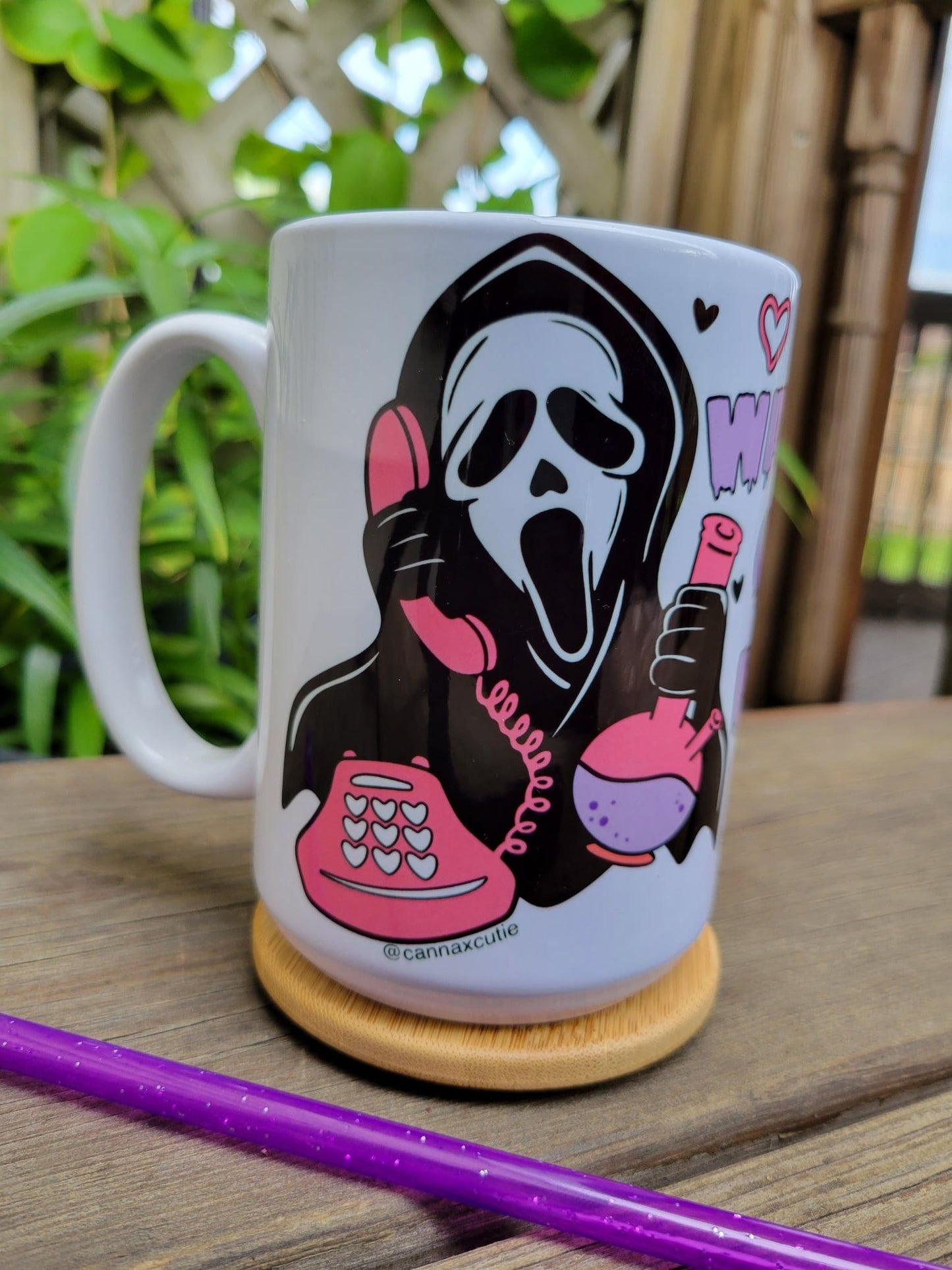 Ghost Face mug "Wanna Get High"