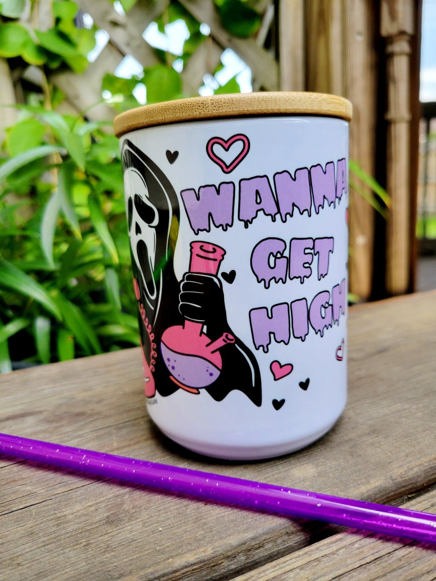 Ghost Face mug "Wanna Get High"