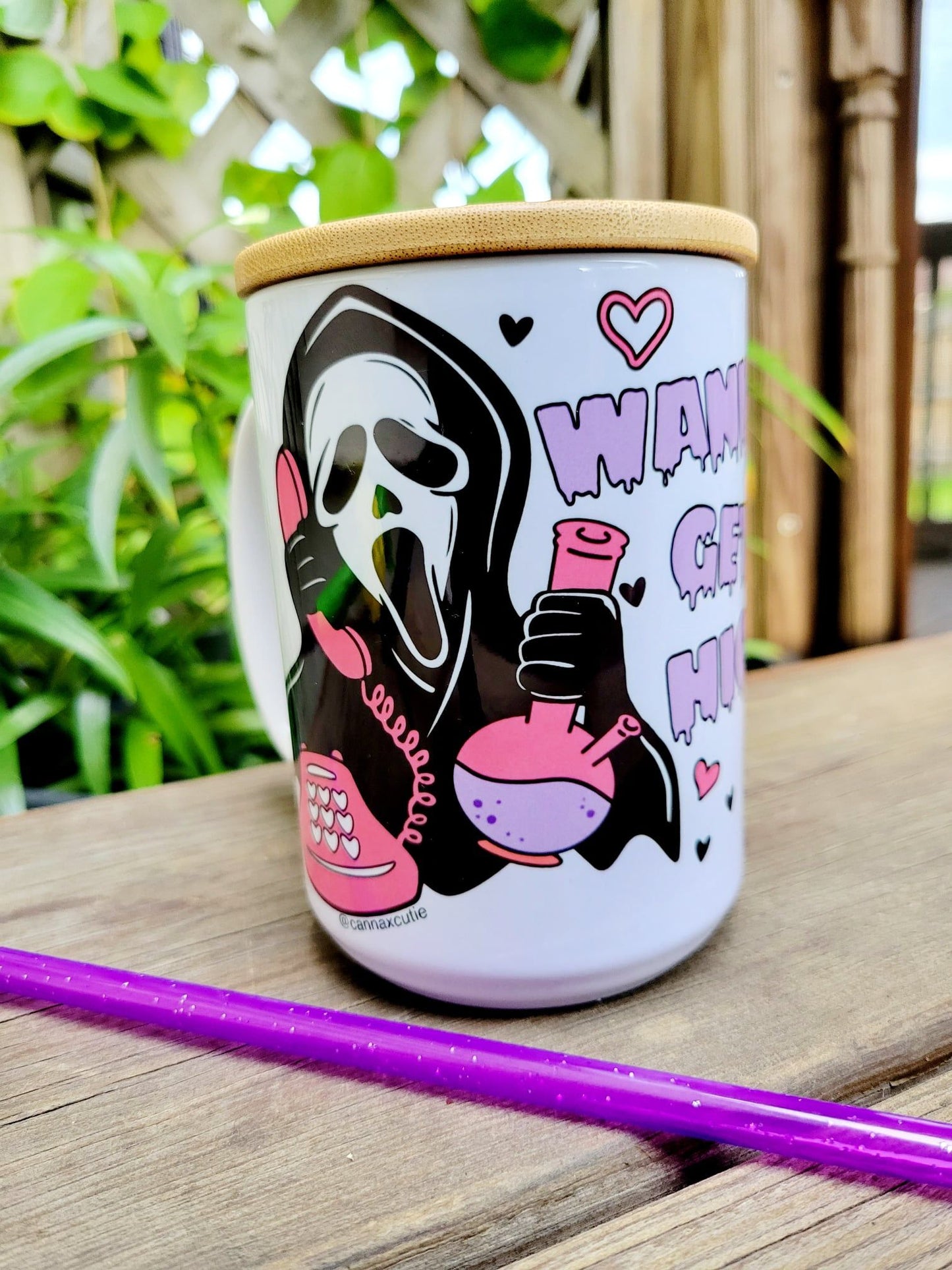 Ghost Face mug "Wanna Get High"