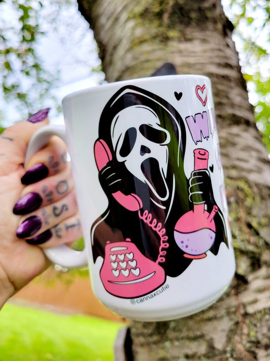 Ghost Face mug "Wanna Get High"