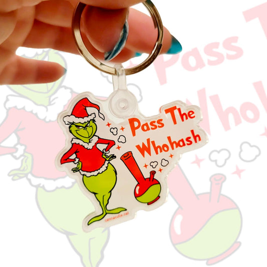 Grinch Pass The Whohash keychain