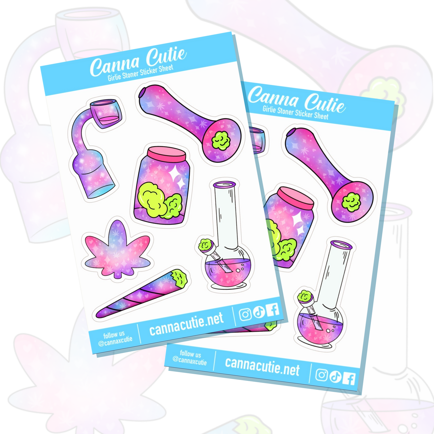 Girlie Stoner sticker sheet