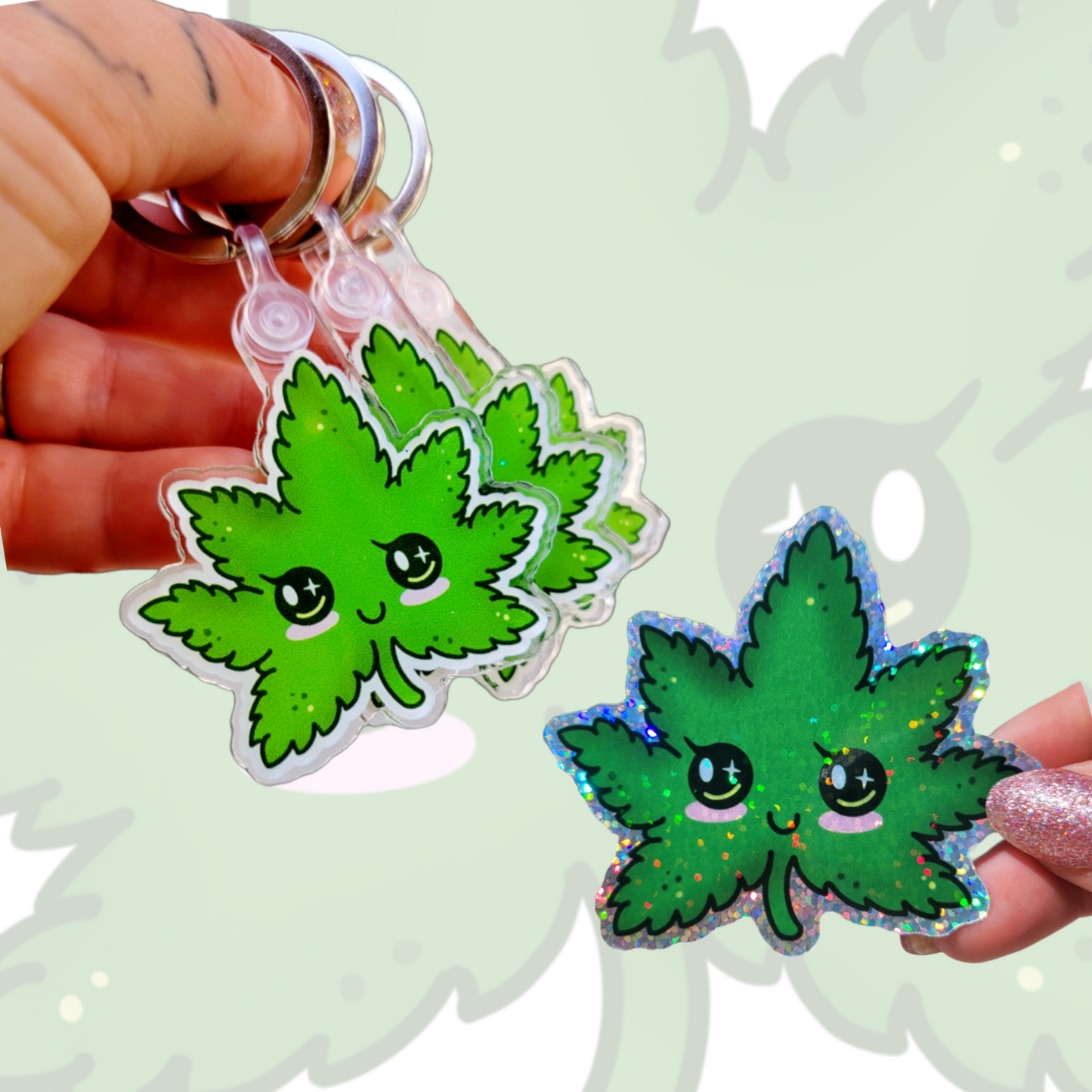 Pot Leaf keychain