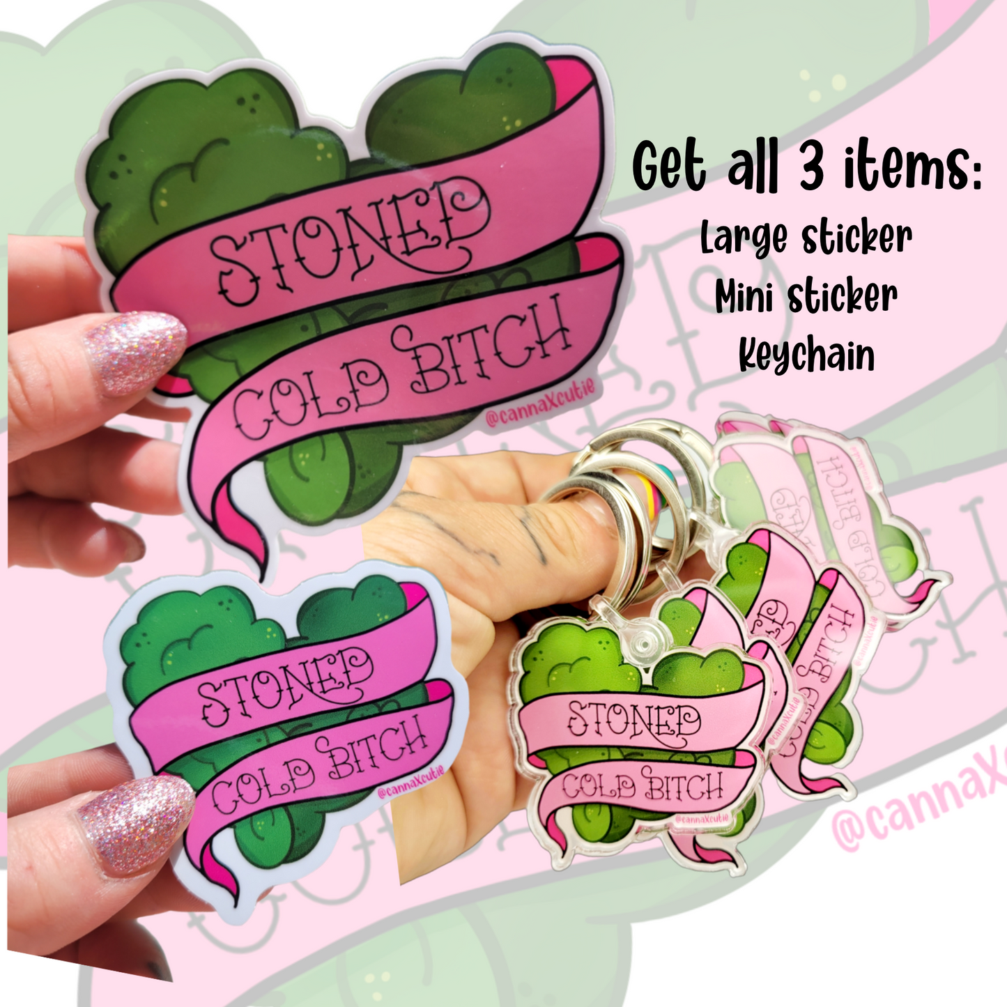 Stoned Cold B*tch keychain